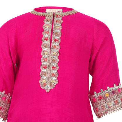 Embroidery Gajji Silk suit set