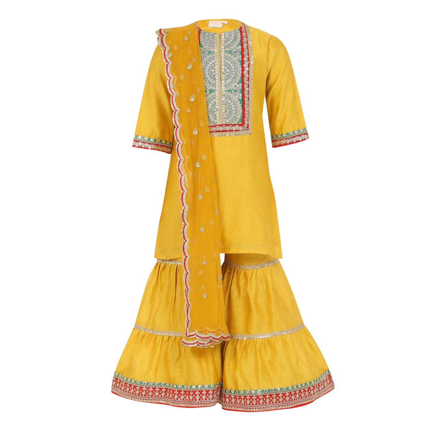 Chanderi Silk Sharara set