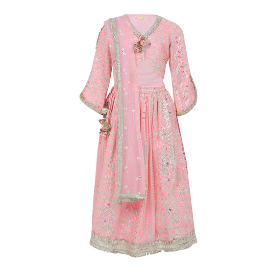 Georgrette Chikankari lehenga set