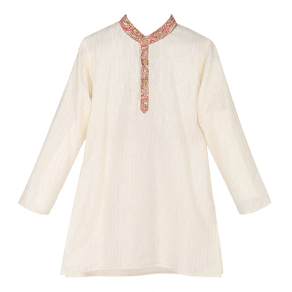 SILVER LUREX KURTA SET