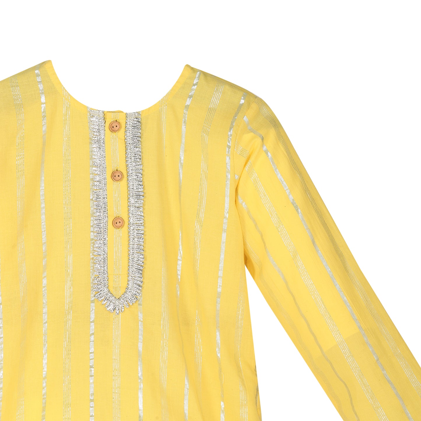 SILVER LUREX DETAILED KURTA SET