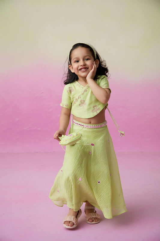 DAINTY GARDEN SKIRT TOP SET