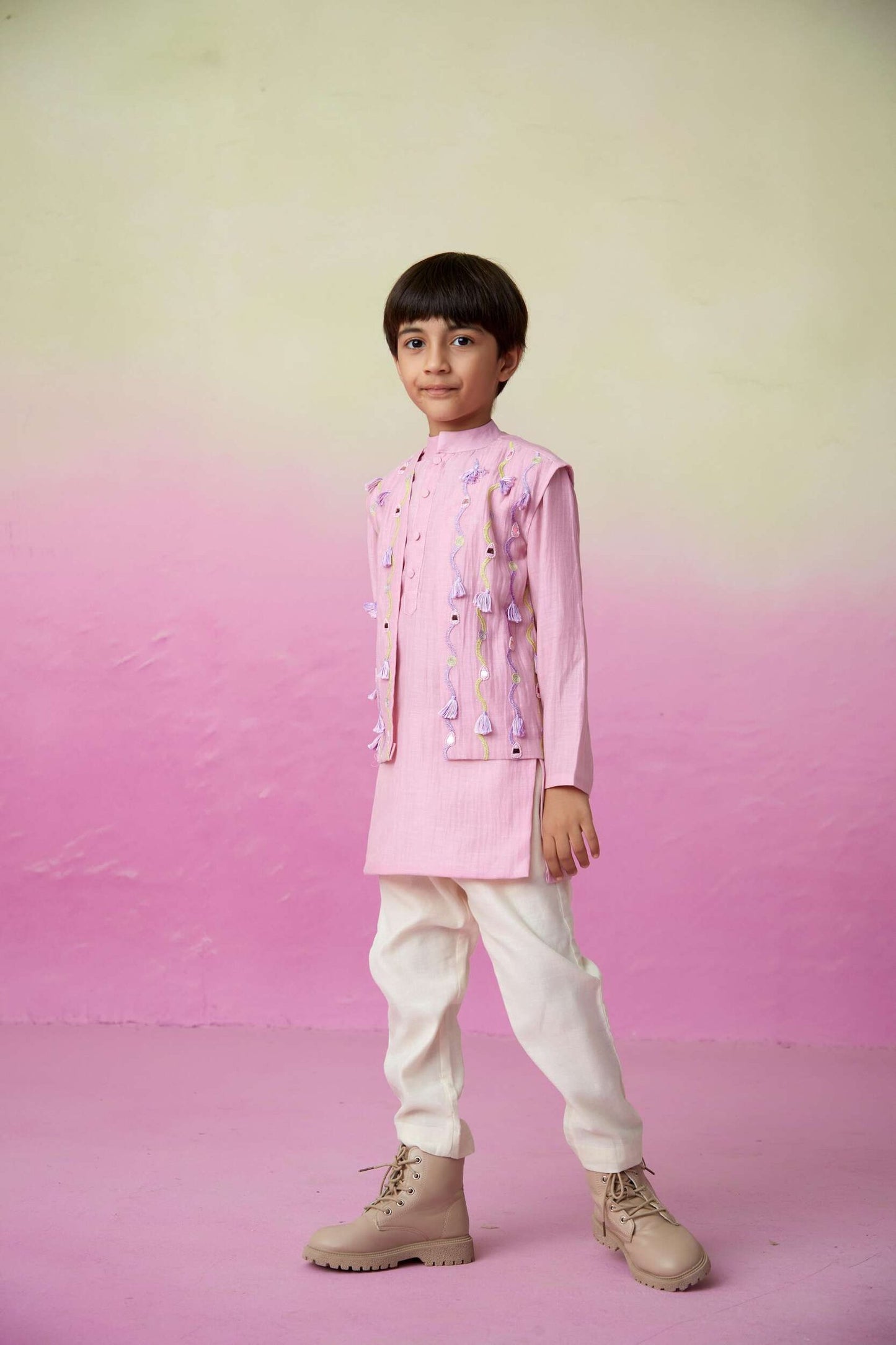 LITTLE EXPLORER KURTA JACKET SET