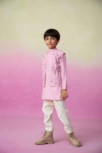LITTLE EXPLORER KURTA JACKET SET