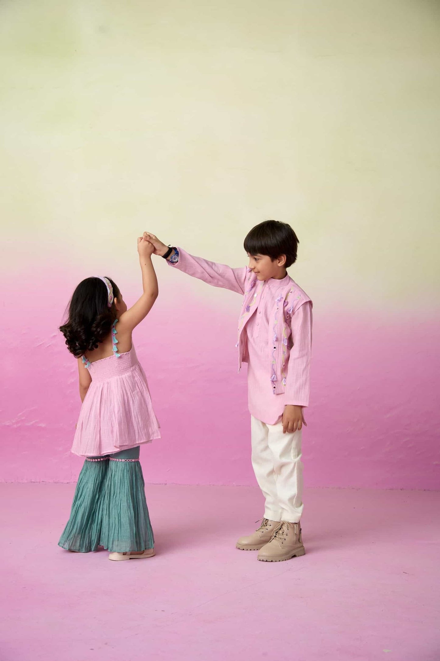 LITTLE EXPLORER KURTA JACKET SET