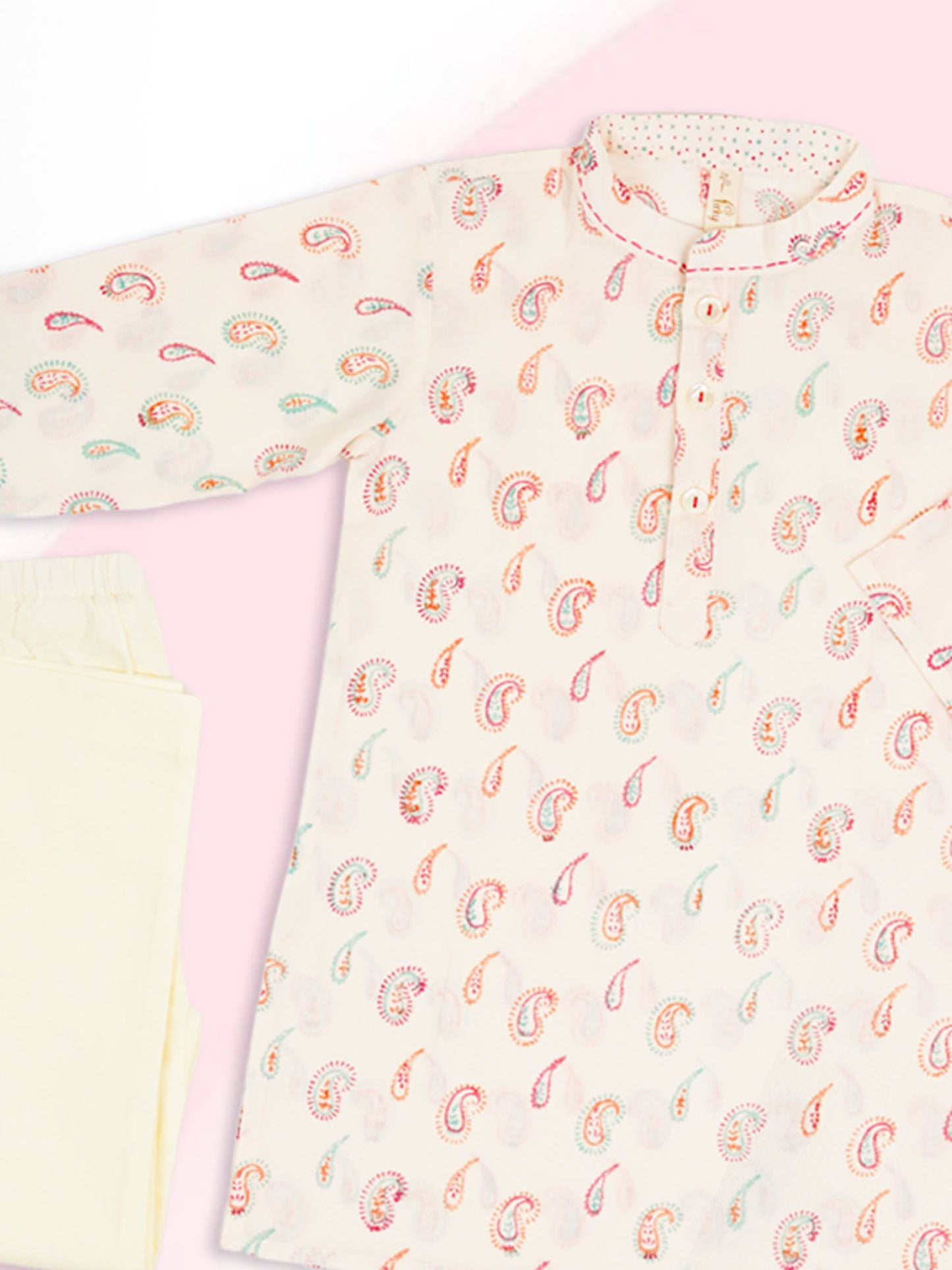 Buta Print Kurta Pyjama Set