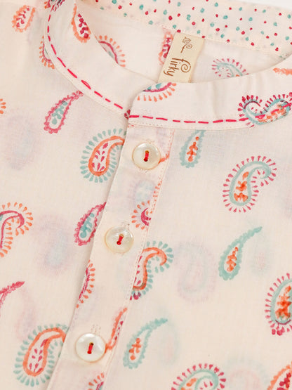 Buta Print Kurta Pyjama Set