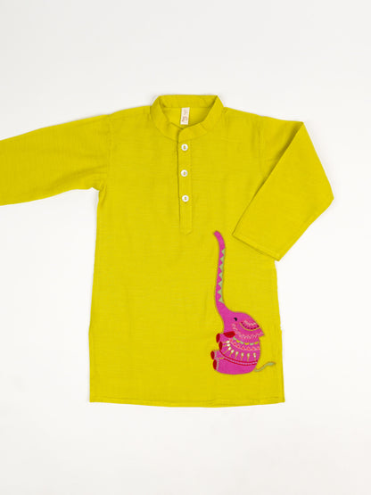 Chota Hathi Applique Kurta Pyjama Set