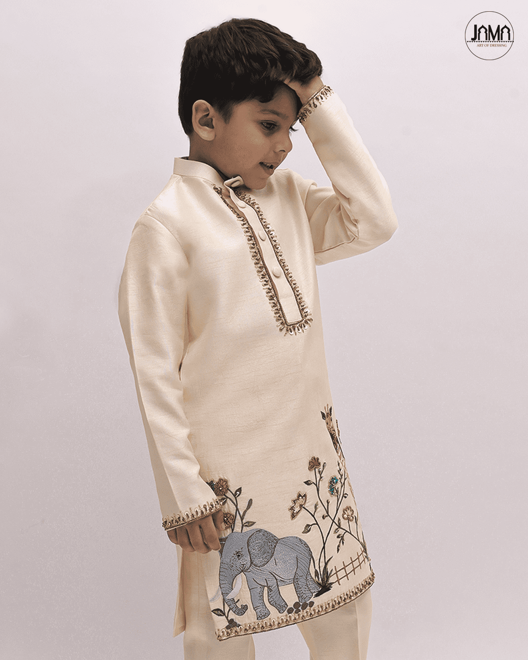 CREAM KURTA  & PANT