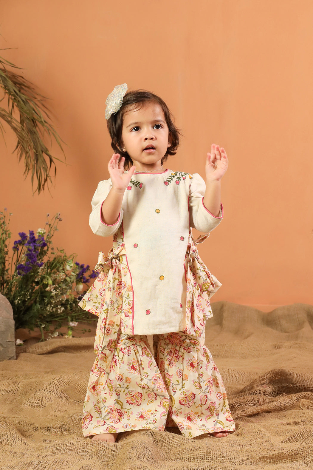 Embroidered Sharara Set