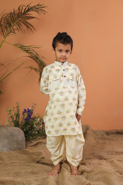 Floral Cotton Kurta Set