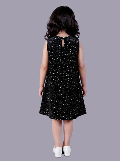 Glam up Girls Party Black Dress