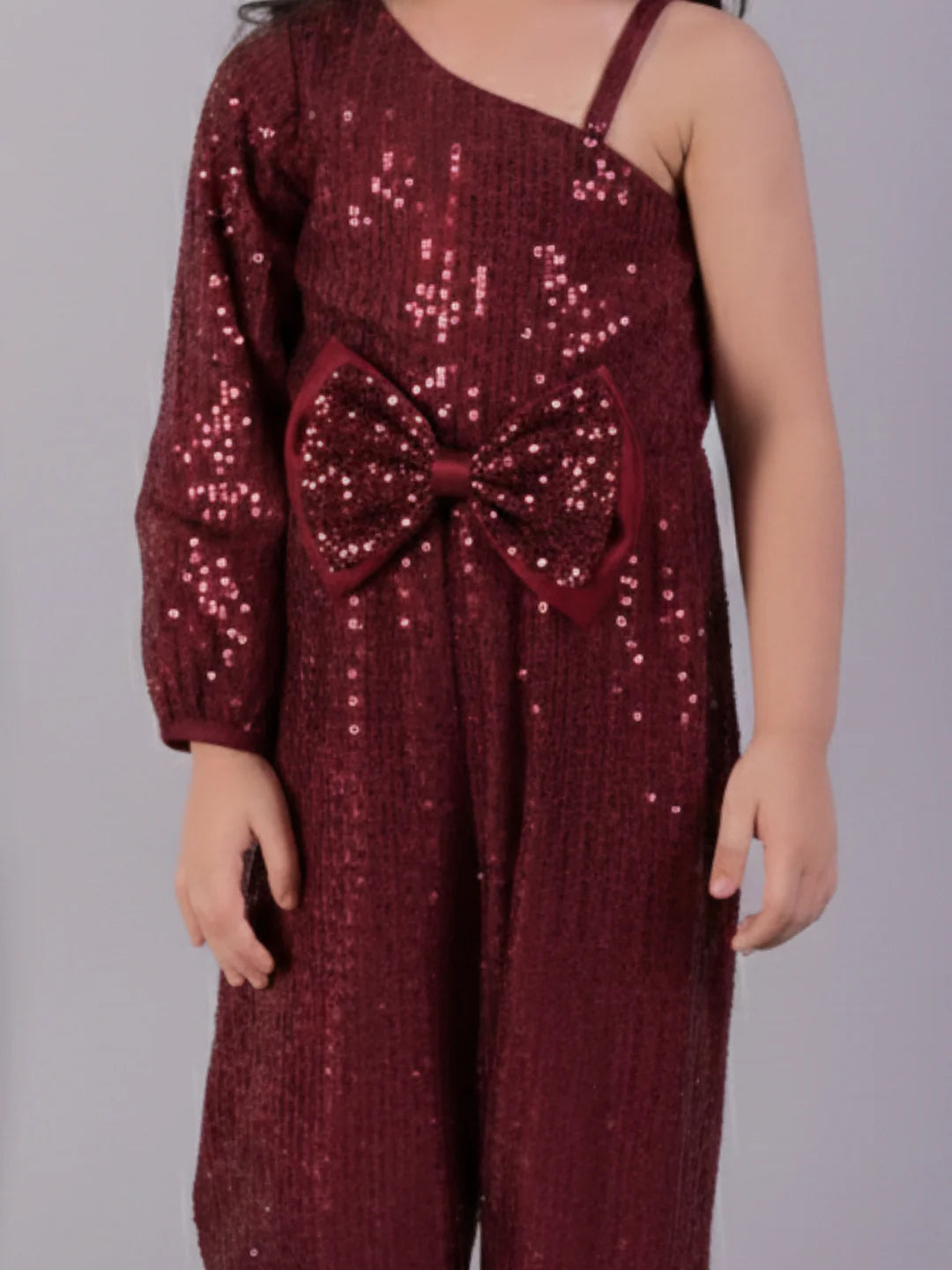 Razzle Dazzle Girls Maroon Party Jumper