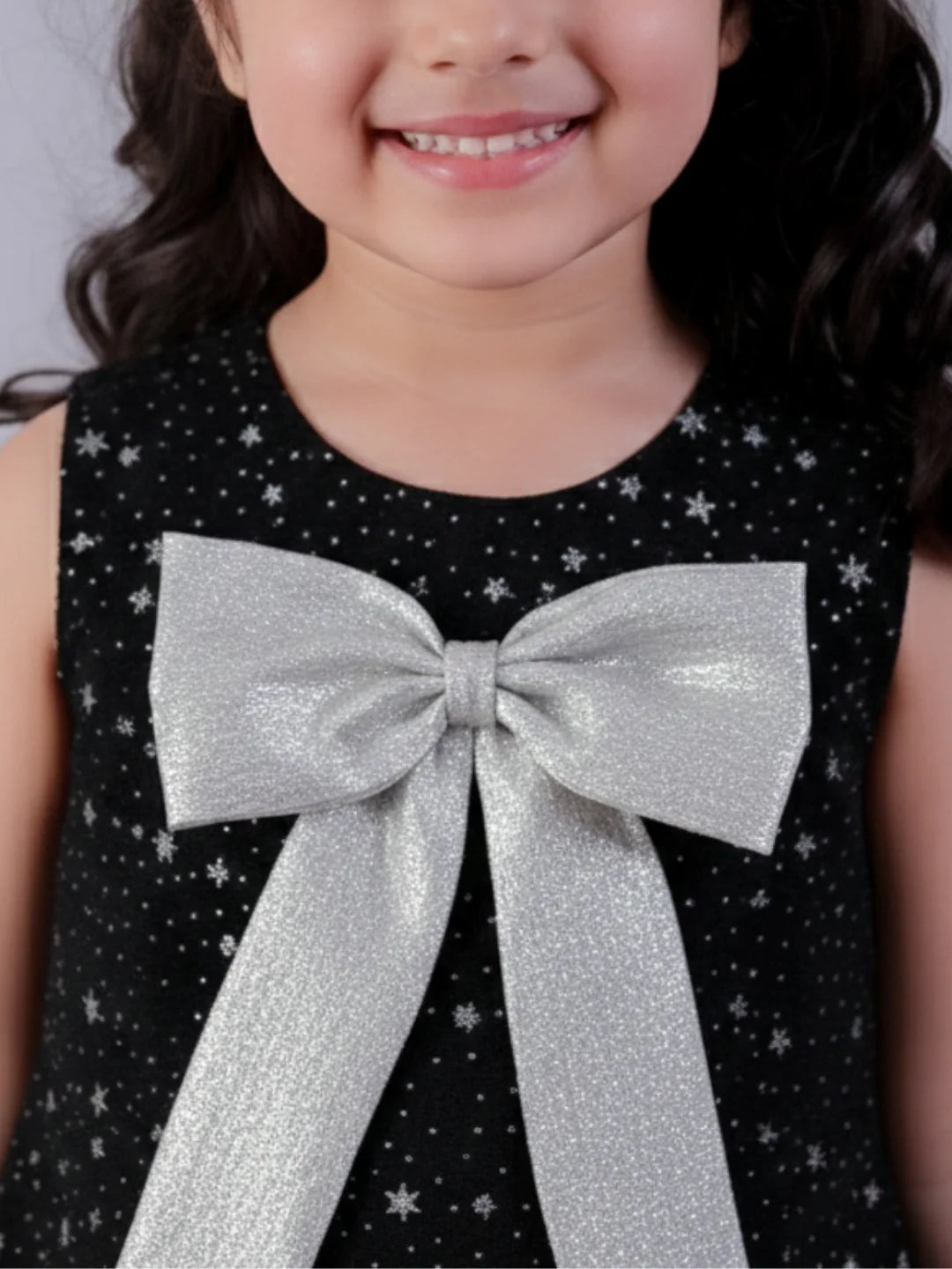 Glam up Girls Party Black Dress