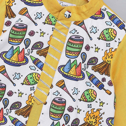 LOHRI PRINTED KURTA PYJAMA SET
