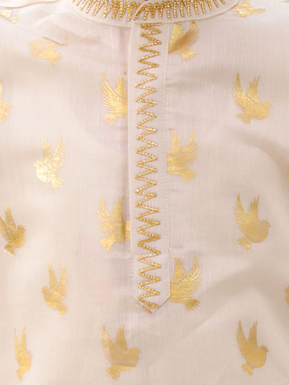 Mishti Off White Kurta and Pyjama For Boys