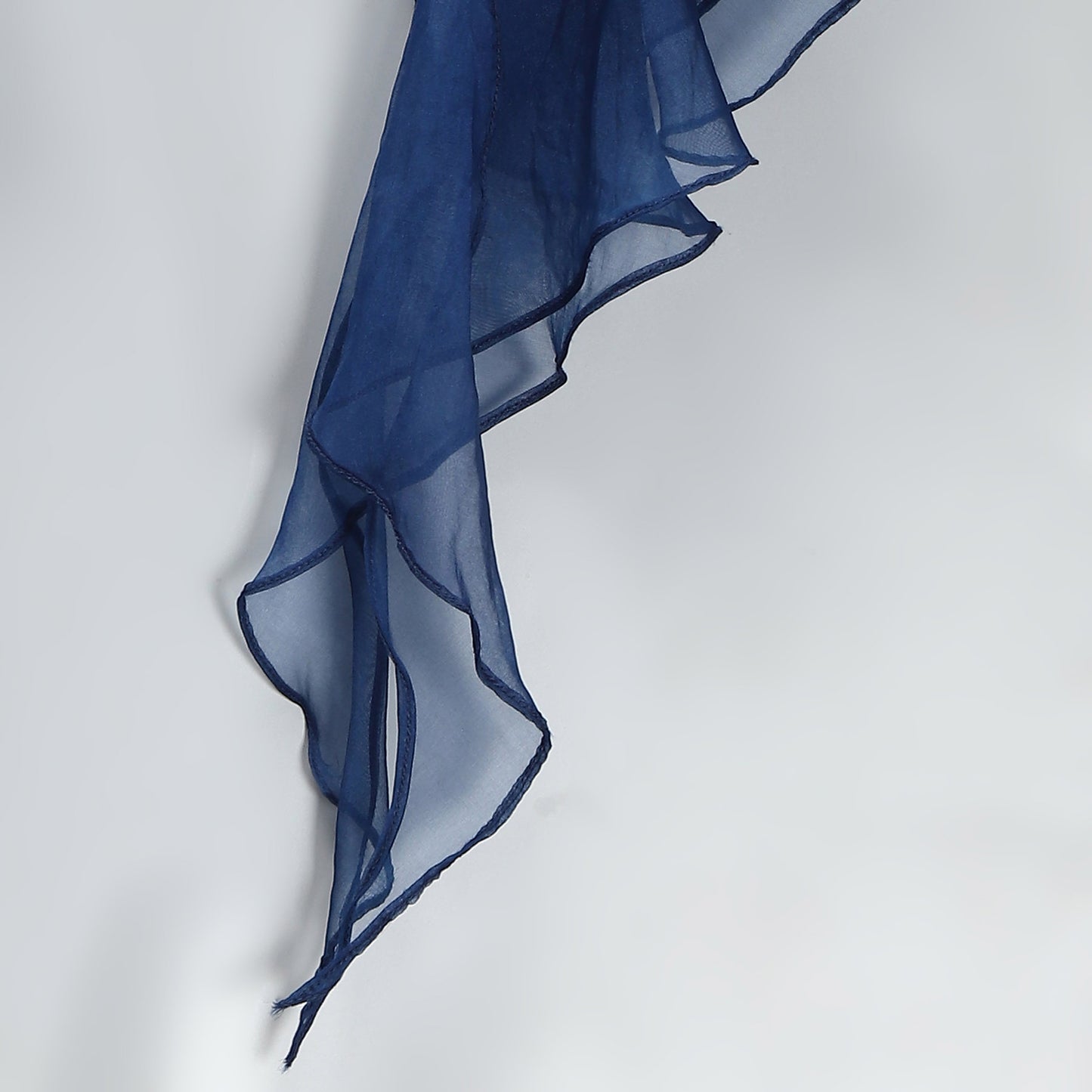 BLUE CHANDERI FRILL BLOUSE LEHNGA SET
