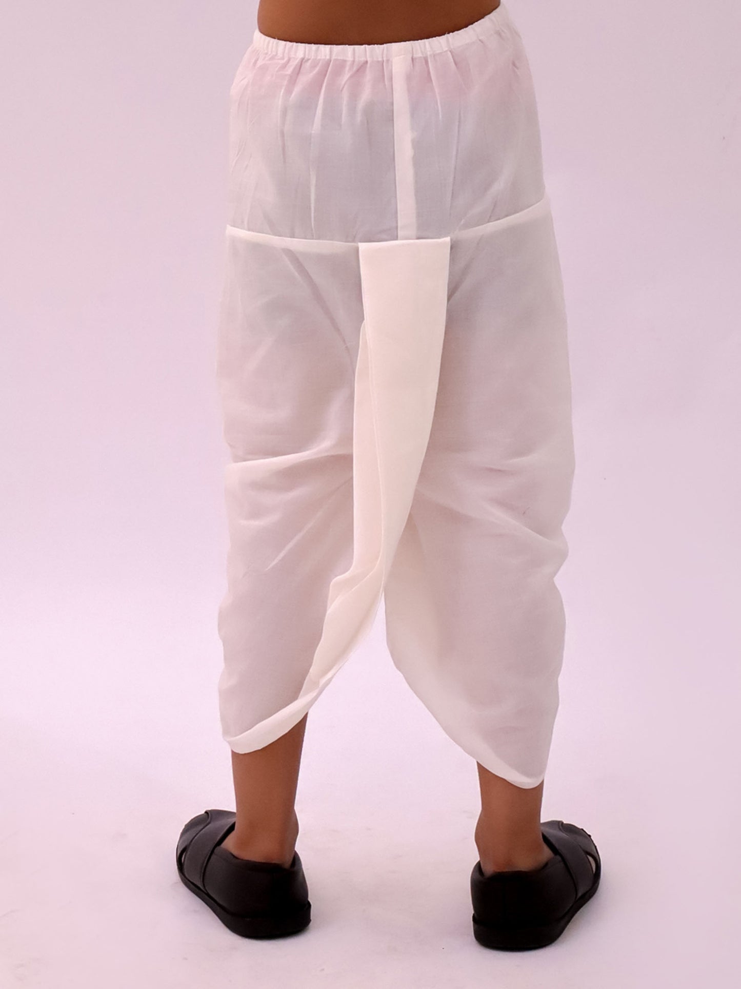 Mishti Peach Kurta Dhoti Set For Boys