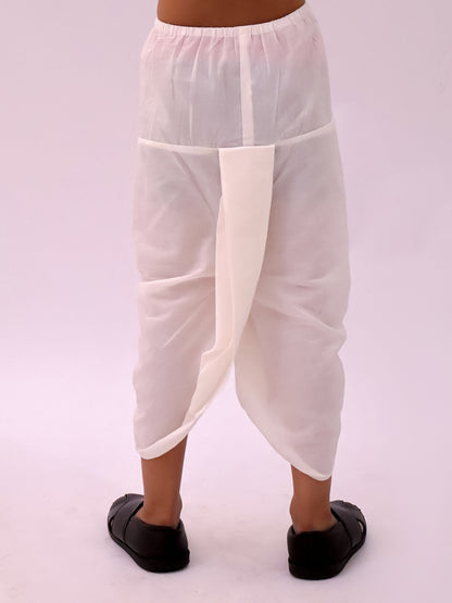 Mishti Peach Kurta Dhoti Set For Boys