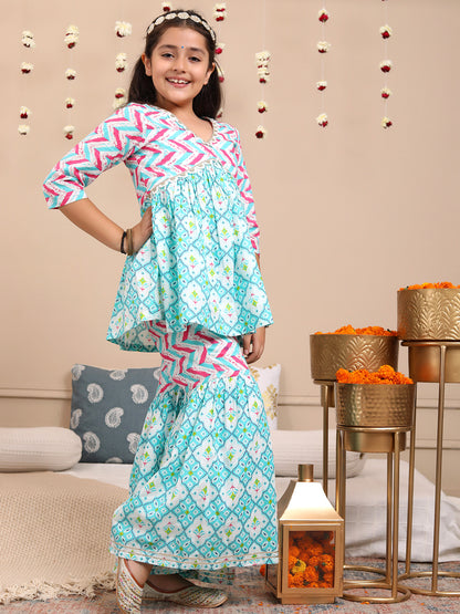 BANDHANI PRINTED SHARARA SET