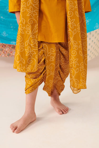 BOY BANDHANI KURTA DHOTI  SET