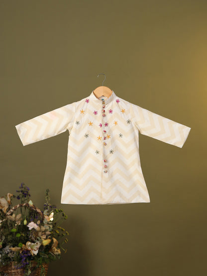 Embroidered Dhoti Set