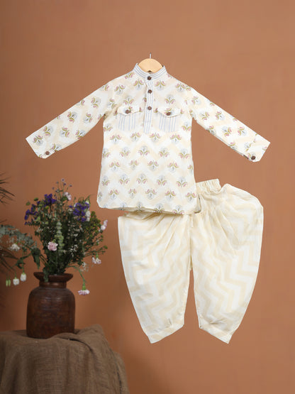 Floral Cotton Kurta Set