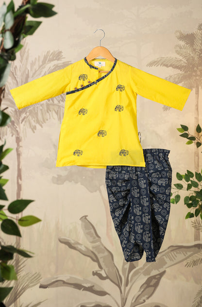 BOY ELEPHANT DHOTI  KURTA  SET