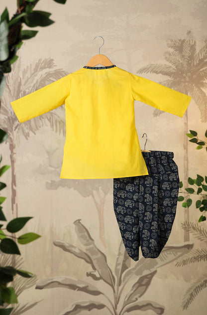 BOY ELEPHANT DHOTI  KURTA  SET