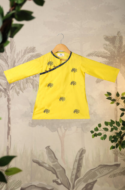 BOY ELEPHANT DHOTI  KURTA  SET