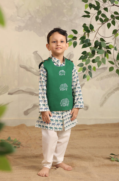 BOYS ELEPHANT 3PC BANDI SET