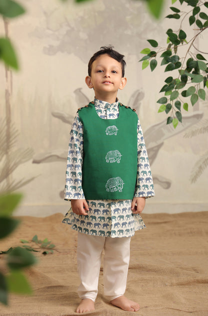 BOYS ELEPHANT 3PC BANDI SET