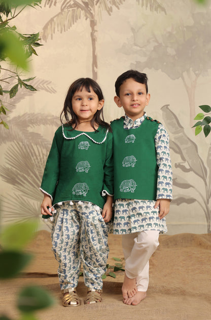 BOYS ELEPHANT 3PC BANDI SET