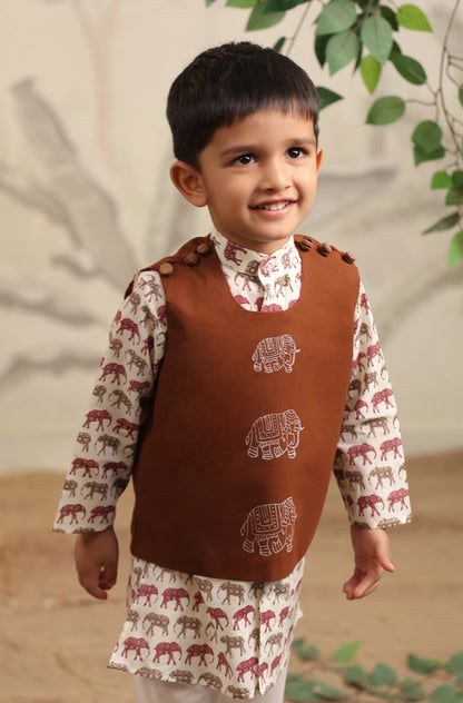 BOYS ELEPHANT 3PC BANDI SET