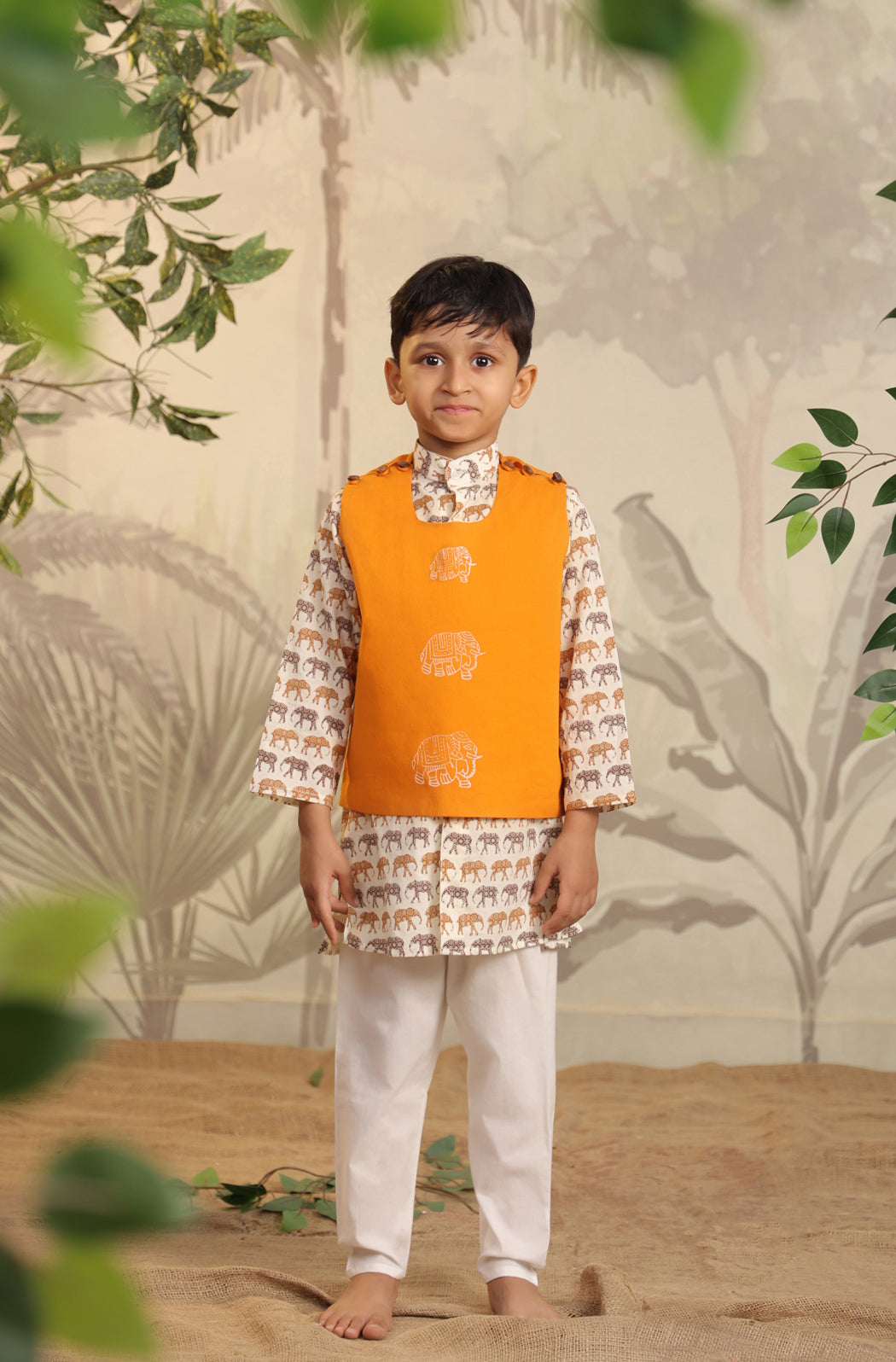 BOYS ELEPHANT 3PC BANDI SET