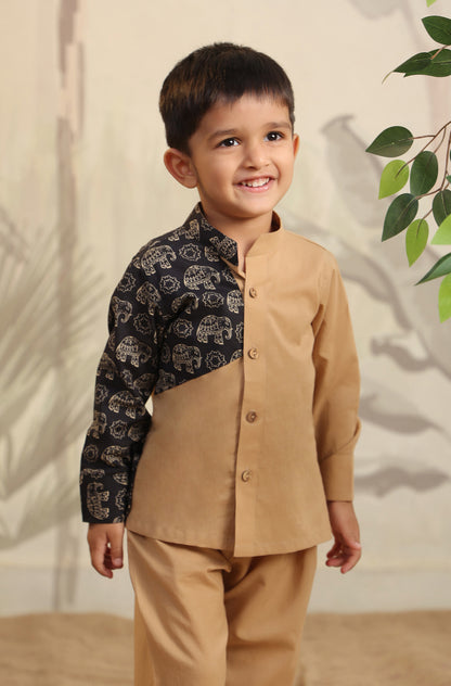 BOY ELEPHANT SHIRT SET