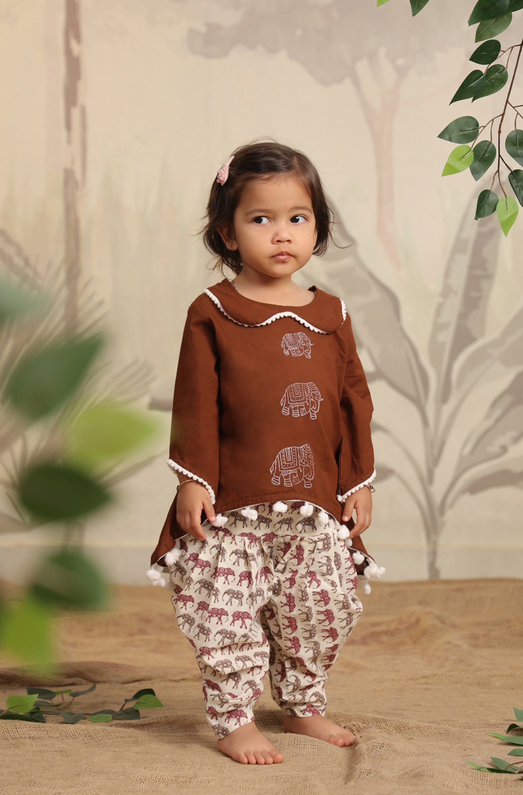 GIRL ELEPHANT TOP SET