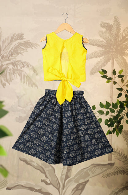 GIRL ELEPHANT SKIRT TOP SET