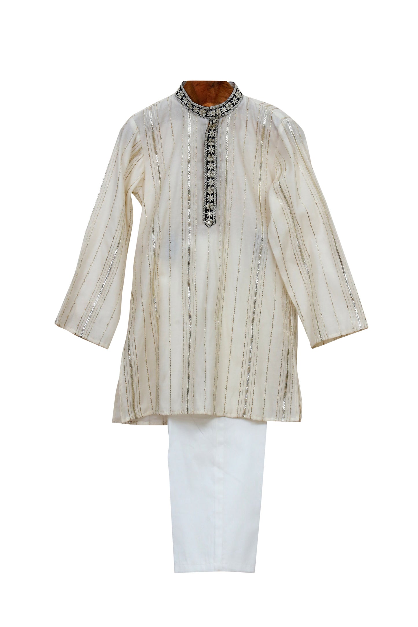 CHANDERI KURTA SET