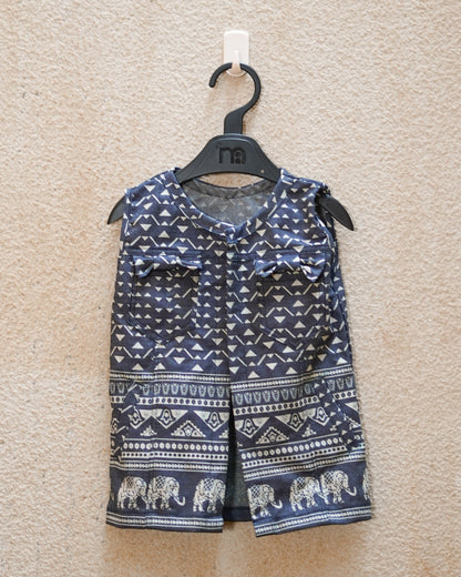 Elephant Parade Sleeveless Denim Jacket