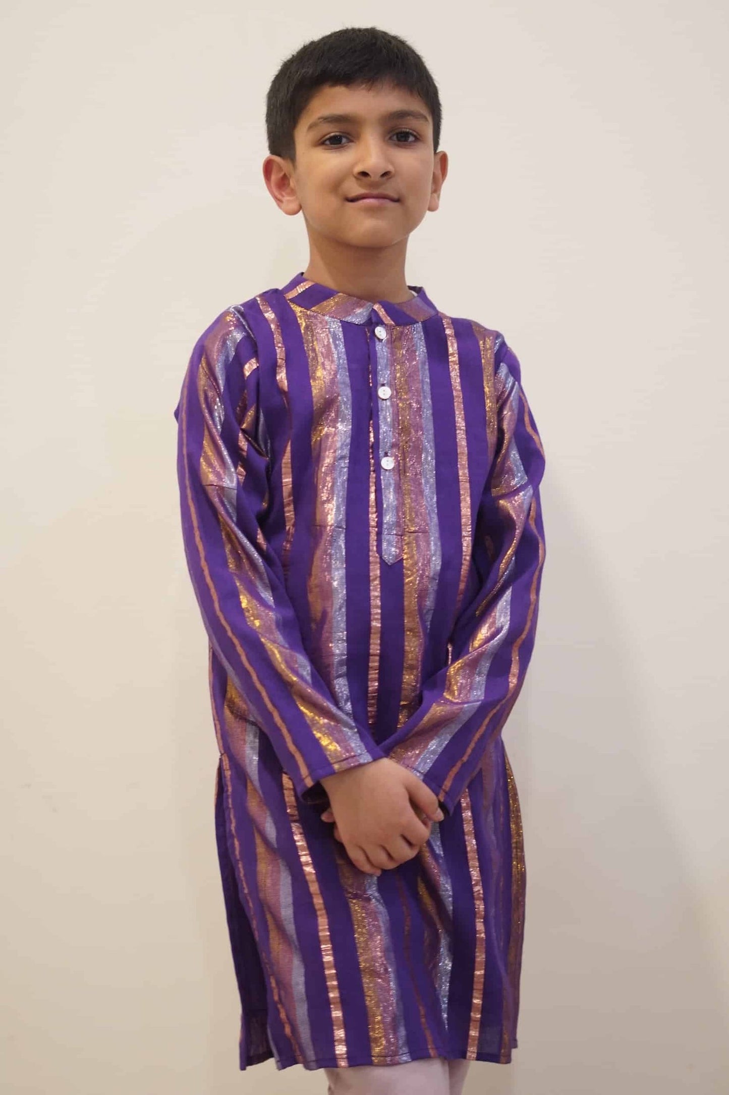 STRIPED KURTA SET