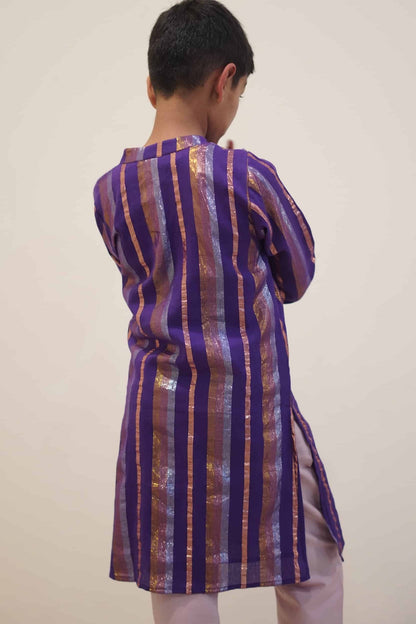 STRIPED KURTA SET