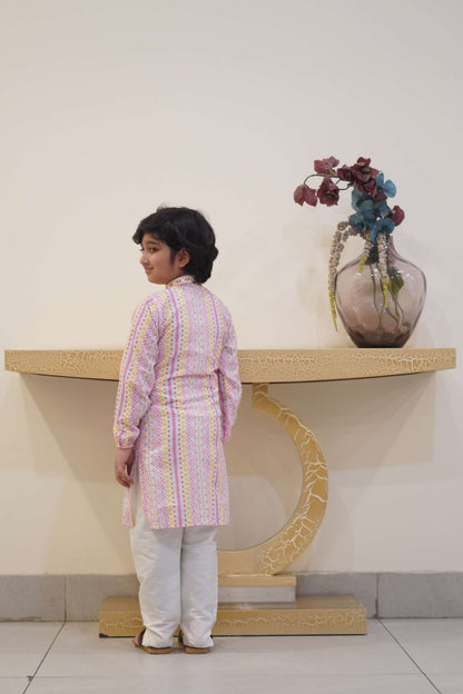 KURTA SET WITH MIRROR EMBROIDERY