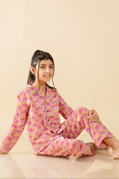 Blush Turban Tales Night Suit