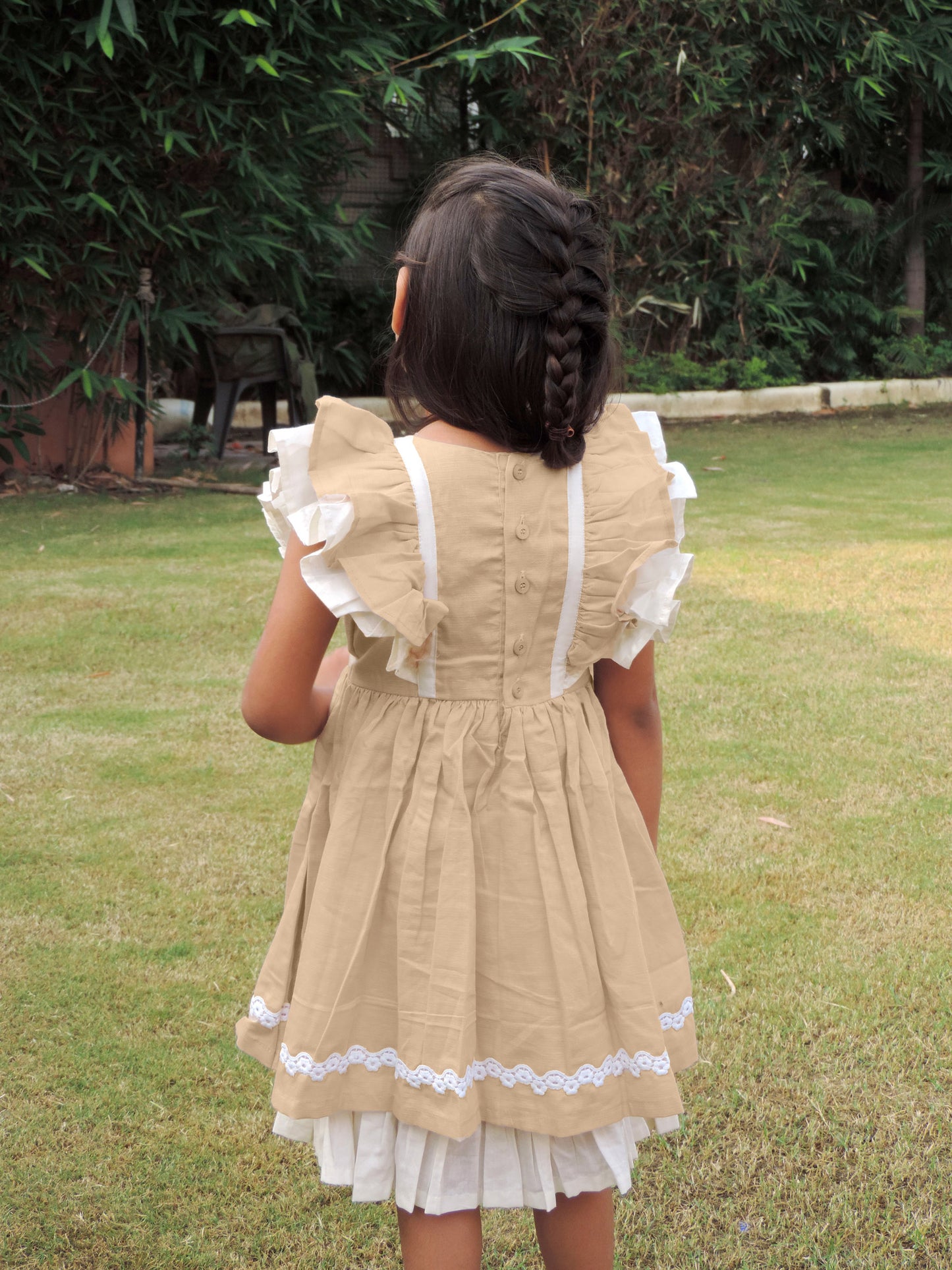 Gathering Linen Frock