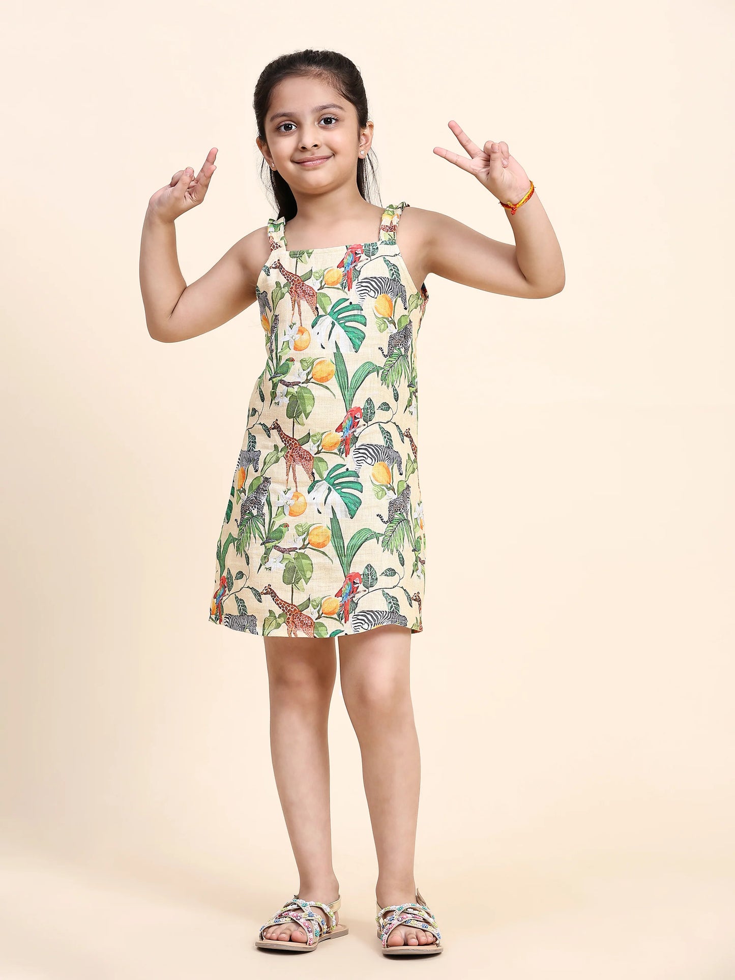 ONE PIECE AFRICAN FOREST PRINT DRESS
