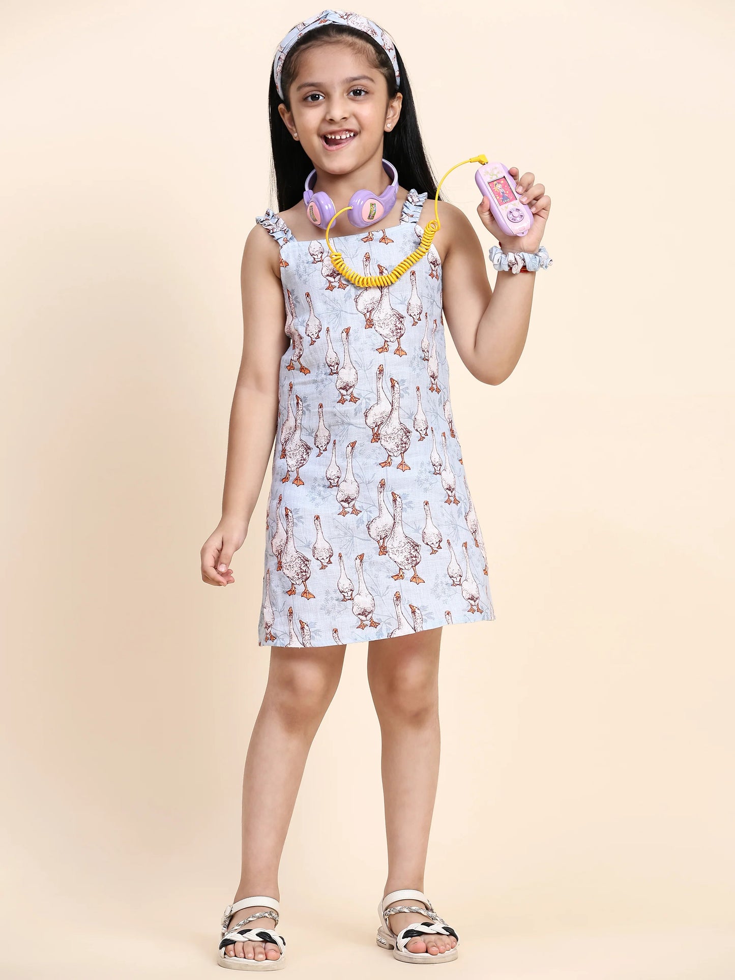 ONE PIECE DUCK PRINT DRESS
