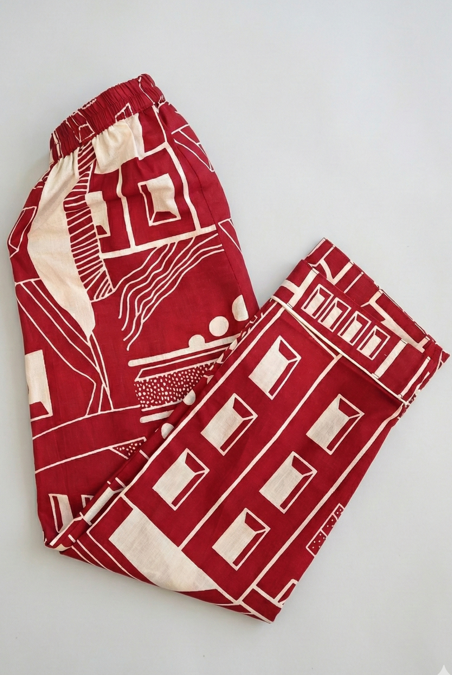 Red Doodle Dream Night Suit