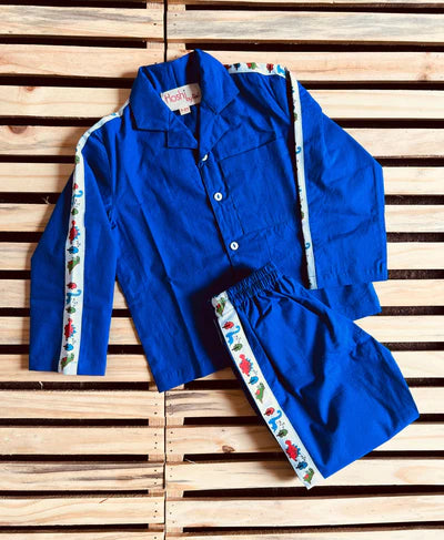 ELECTRIC BLUE DINO CO ORD SET