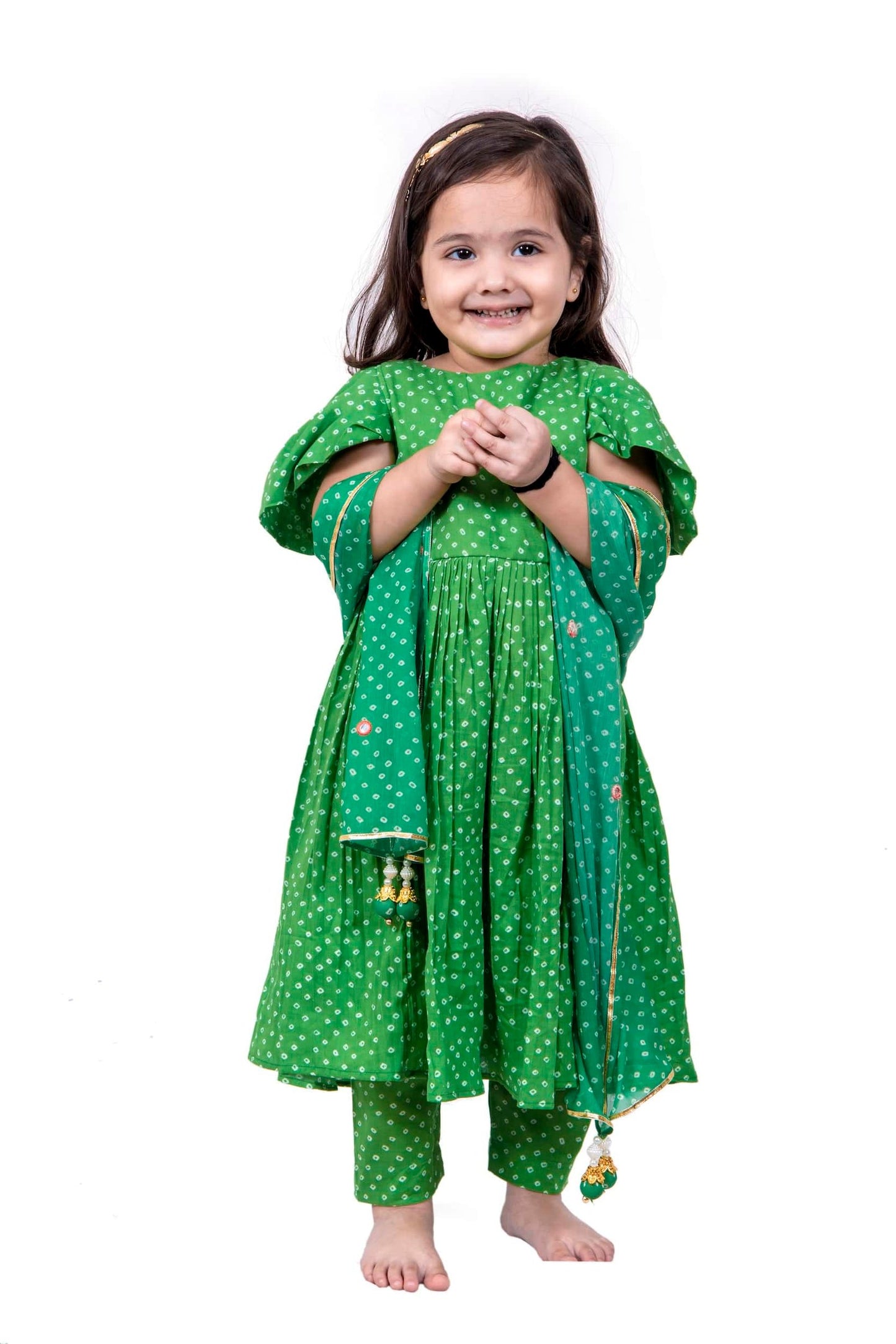 GREEN ANARKALI SET